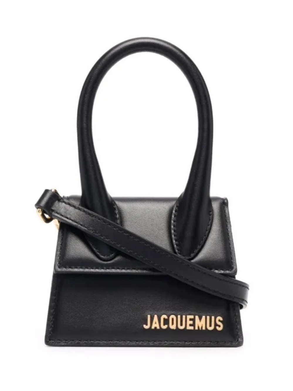 Jacquemus Authentic NWT le Chiquito Black Leather Top Handle Bag w/ Straps